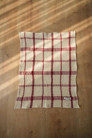 Tekli Bordo Kareli Mutfak Havlusu 50x40 - 2