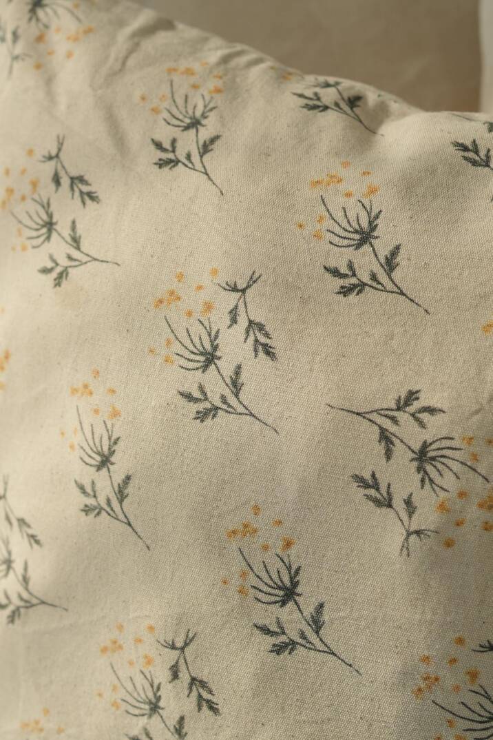 Dal Desen Kanvas %100 Pamuk 45x45 Kırlent Kılıfı - 2