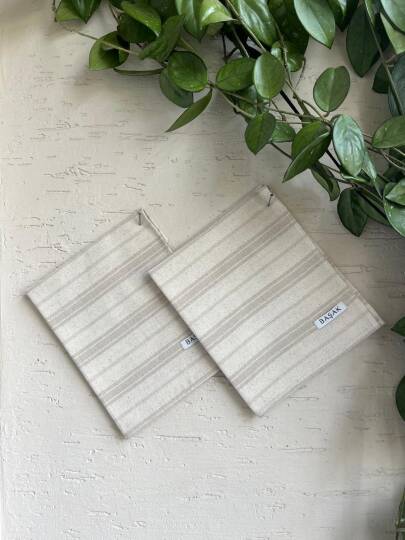 Tekli Kahve Çizgili Mutfak Havlusu 45x55 - 3