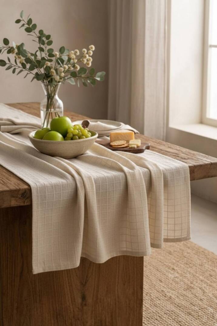 Kare Dokulu Runner  140x40 - 1