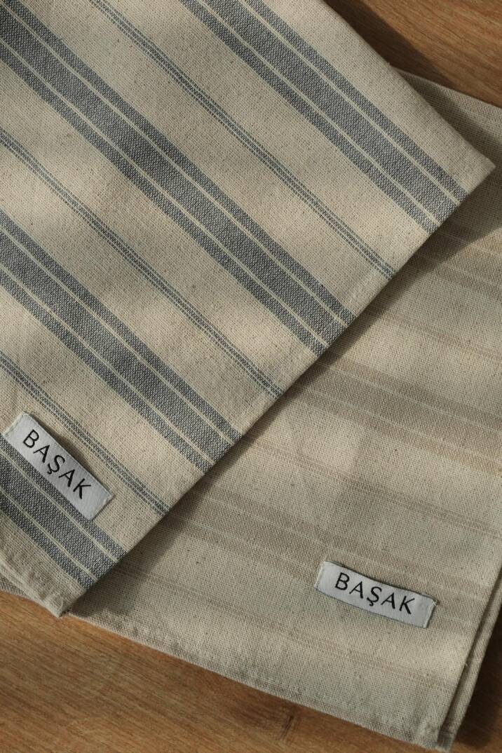 Tekli Mavi Çizgili Mutfak Havlusu 45x55 - 4