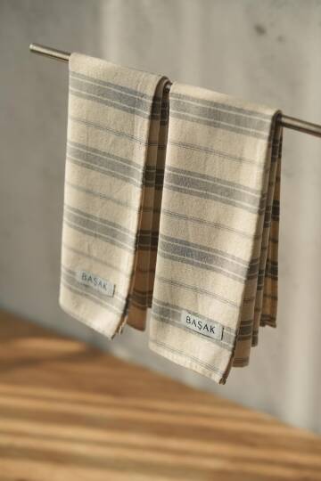 Tekli Mavi Çizgili Mutfak Havlusu 45x55