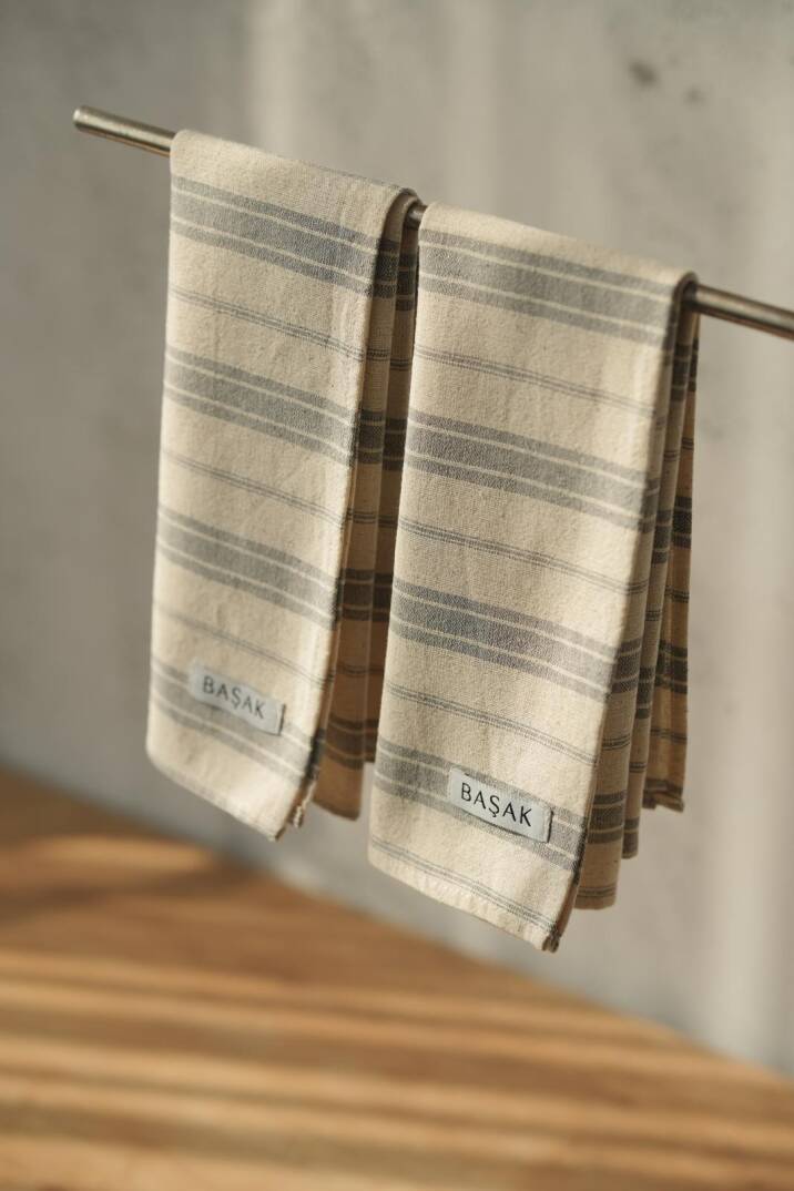 Tekli Mavi Çizgili Mutfak Havlusu 45x55 - 1