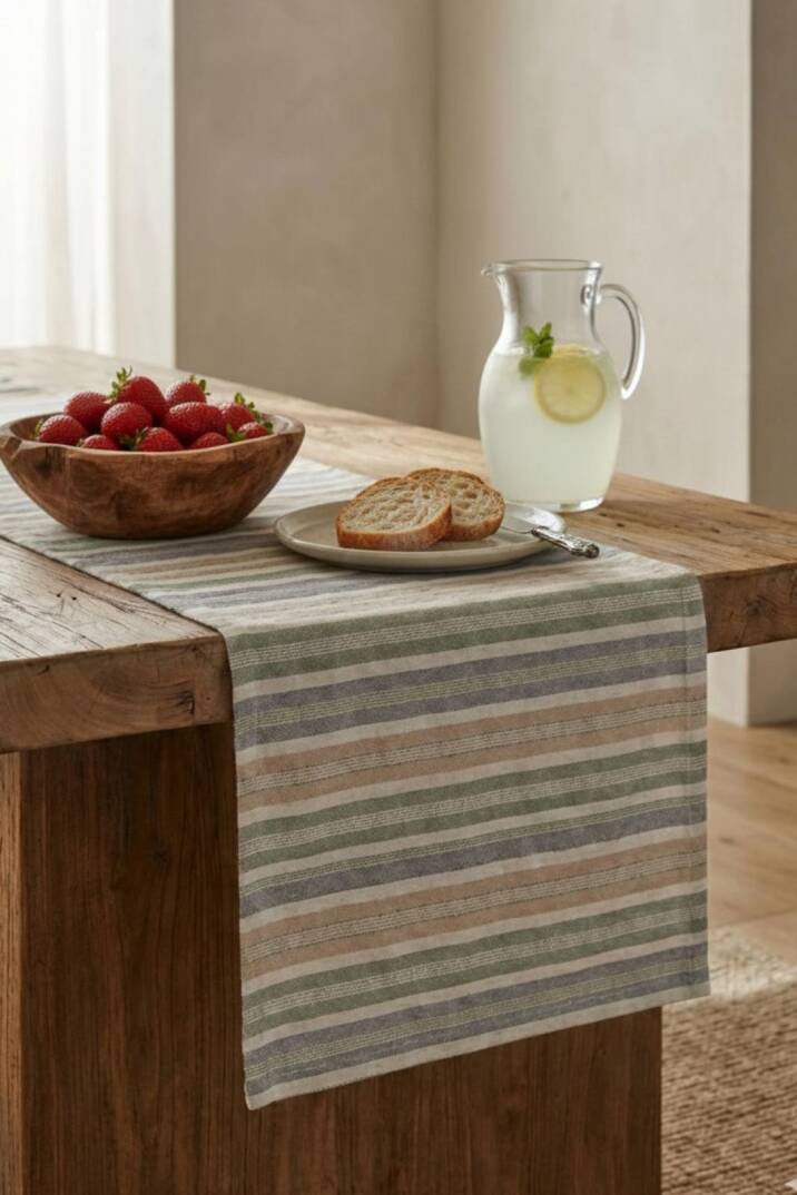 Renkli Çizgili Runner 140x40 - 1