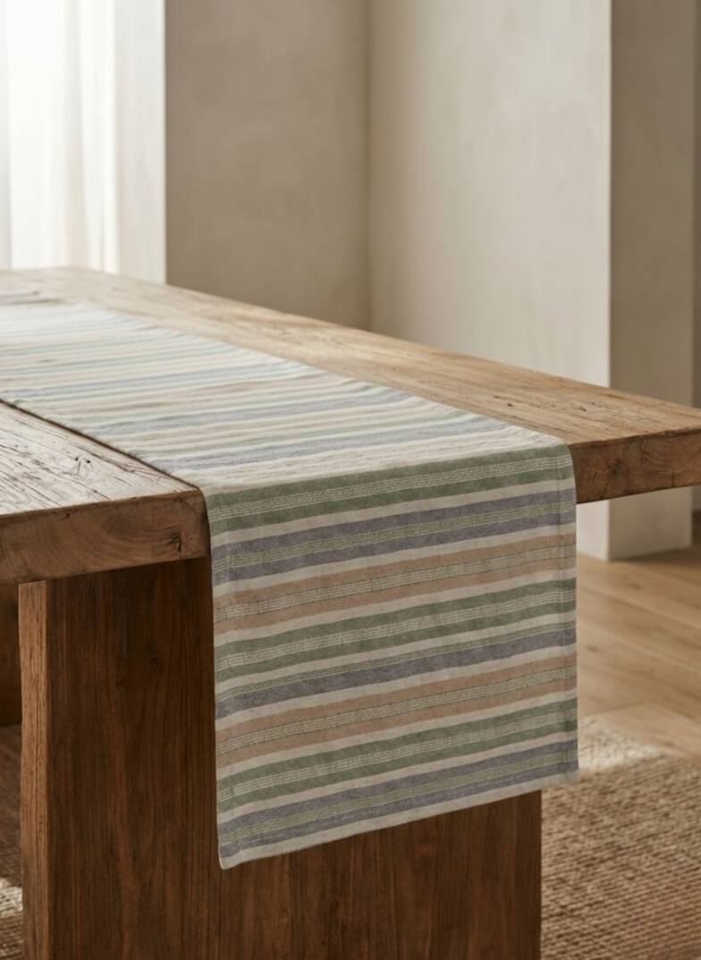 Renkli Çizgili Runner 140x40 - 3