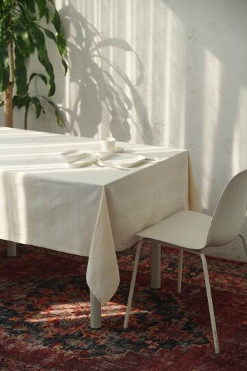 Yatay Çizgiler Masa Örtüsü 225x145 - 5